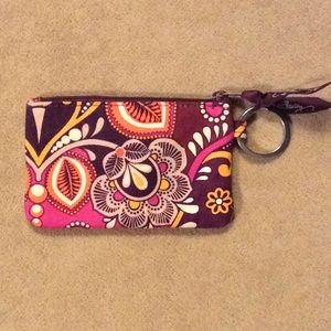 Vera Bradley Keychain coin purse/ card case